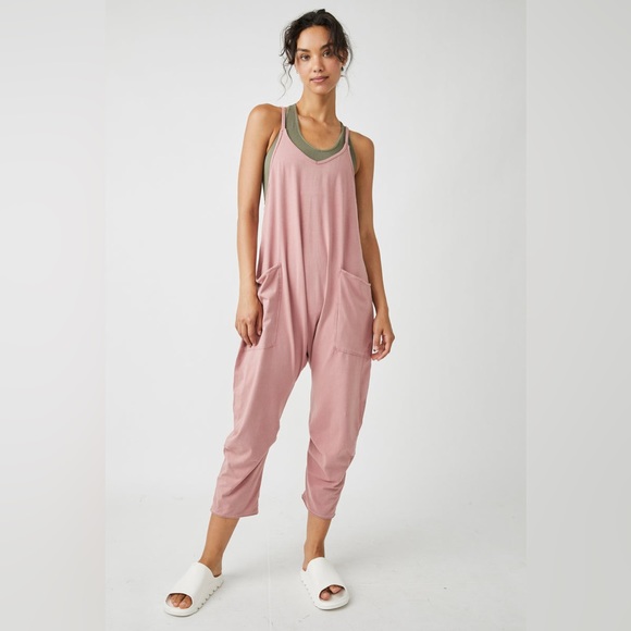 Free People Pants - Free People Hot Shot Onesie Mauve